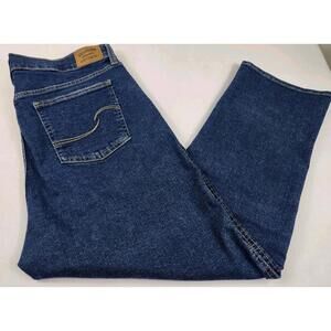 Levi Signature Strauss & Co. Mens 34x30 Blue Jeans High Rise Dark Wash